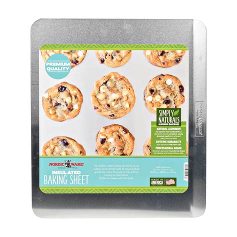 nordic ware insulated baking sheet metallic|nordic ware baking sheet walmart.